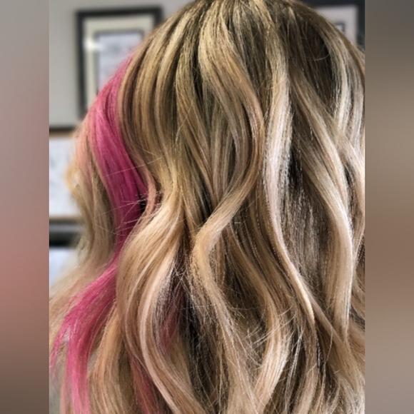 New 18" Light Pink Remy Itips Human Hair Extensions get length and fullness - Picture 2 of 13